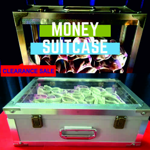Glass Money Suitcase (4 times)